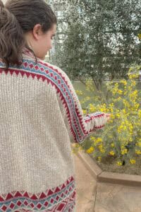 Marie observing a flowering plant